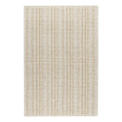 Warren Ticking Gold Woven Wool Custom Rug