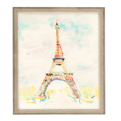 Eiffel Brushstroke Wall Art