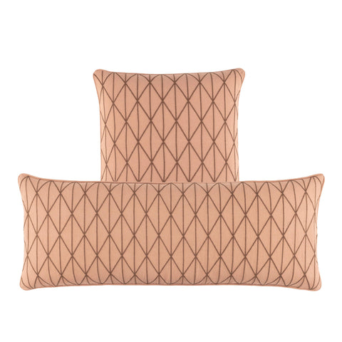 Adger Embroidered Nude Decorative Pillow Cover