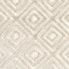 Cut Diamond Silver Hand Tufted Wool/Viscose Rug Swatch