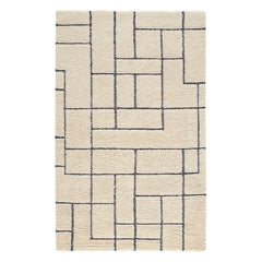 Cowan Ivory/Grey Hand Tufted Wool Rug