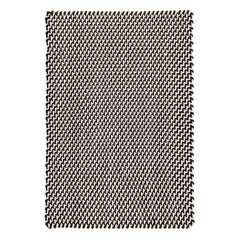 Two-Tone Rope Black/Ivory Handwoven Indoor/Outdoor Rug