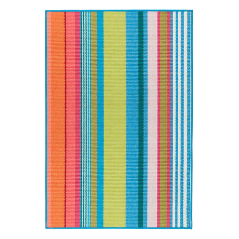 Mellie Stripe Multi Machine Washable Rug