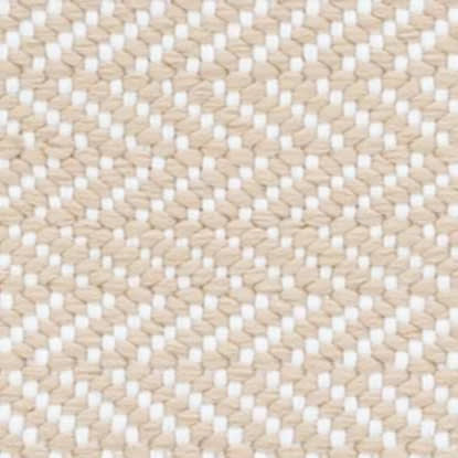 Herringbone Linen/White Handwoven Indoor/Outdoor Rug Swatch