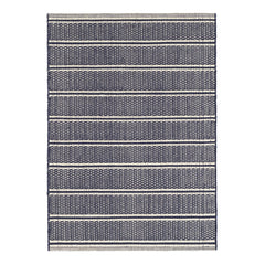 Archer Navy Handwoven Cotton Rug