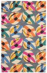 Lily Pad Hand Micro Hooked Wool Rug | Autumn