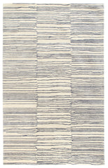 Striae Hand Tufted Wool Rug | Pewter Blue