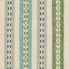 Long Slade Teal Handwoven Cotton Rug Swatch