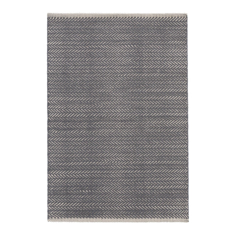 Herringbone Shale Handwoven Cotton Rug