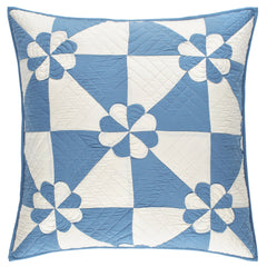 Sunny Side Blue Quilted Sham