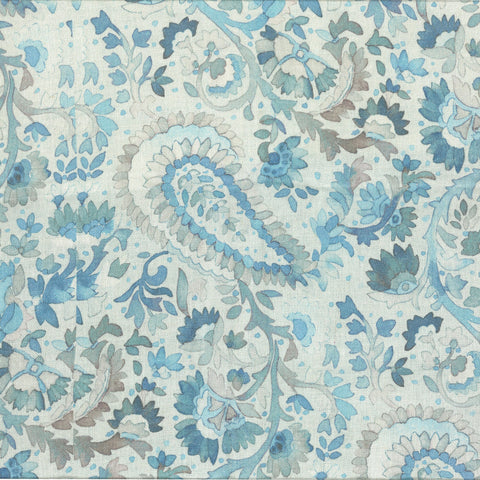 Ines Linen Upholstery Swatch | Blue
