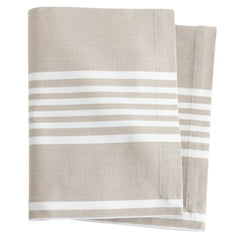 Bistro Stripe Platinum Napkin Set of 4