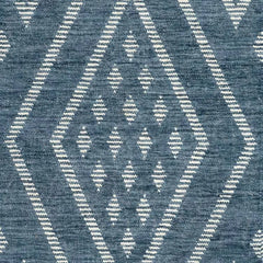 Healy Blue Handwoven Wool Rug Swatch