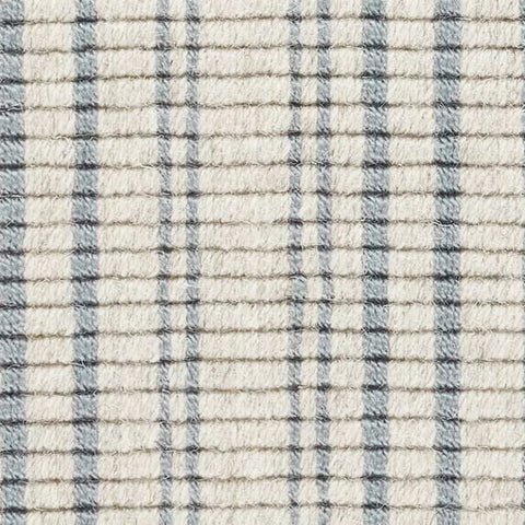 Warren Ticking Slate Woven Wool Custom Rug Swatch