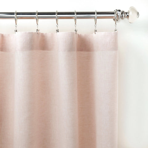 Lush Linen Slipper Pink Curtain Panel