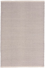 Herringbone Handwoven Cotton Rug | Dove Grey