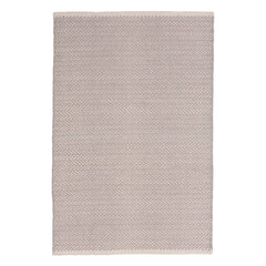 Herringbone Dove Grey Handwoven Cotton Rug