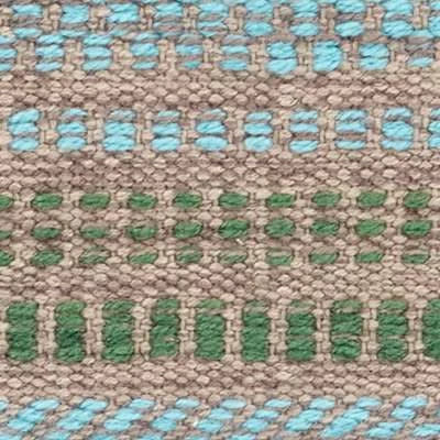 Sooner Than Later Aqua Handwoven Indoor/Outdoor Rug Swatch