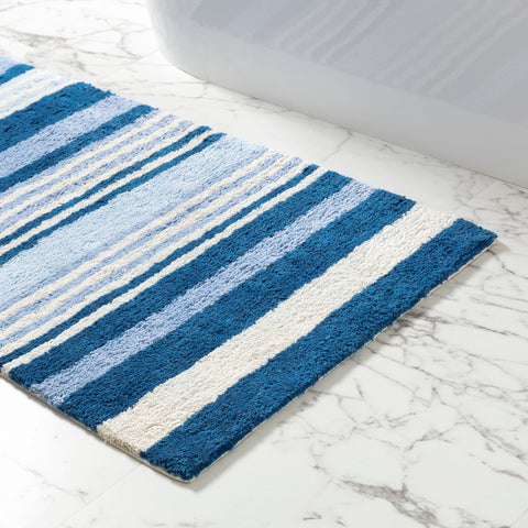 Glen View Blue Bath Rug