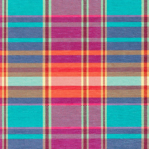 Carter Madras Multi Machine Washable Rug Swatch