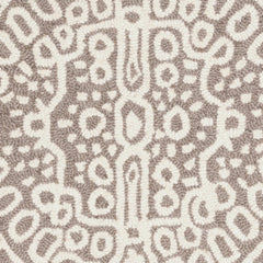 Temple Taupe Hand Micro Hooked Wool Rug Swatch