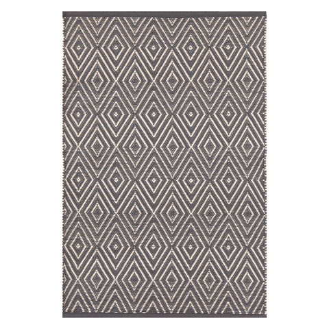 Diamond Graphite/Ivory Handwoven Indoor/Outdoor Rug