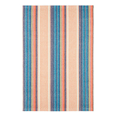 Sloane Stripe Sunset Handwoven Cotton Rug