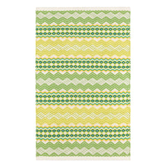 Briarwood Lemon Handwoven Cotton Rug