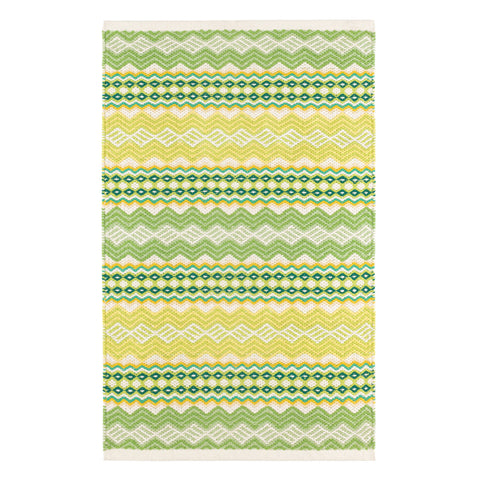 Briarwood Lemon Handwoven Cotton Rug