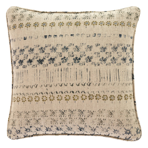 Spruce Linen Blue Decorative Pillow Cover