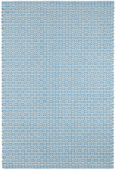 Miss Muffet Handwoven Cotton Rug | French Blue