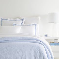 Quinn French Blue Cotton Blanket