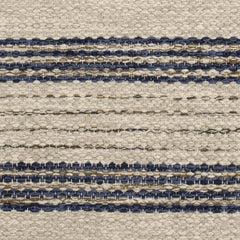 Cielo Stripe Navy Handwoven Cotton Rug Swatch