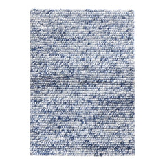 Niels Navy Handwoven Wool/Viscose Rug