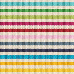 Rainbow Stripe Multi Machine Washable Rug Swatch