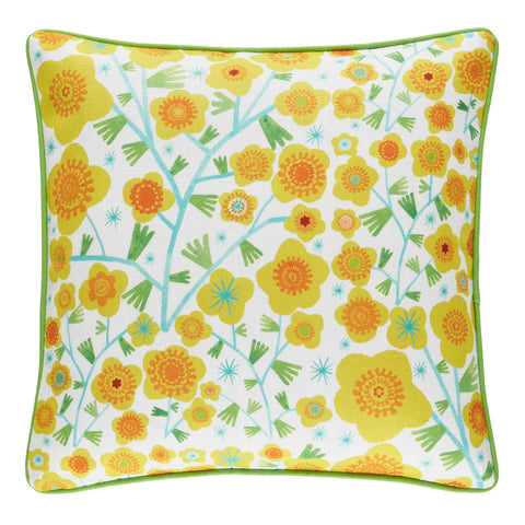 Silly Sunflowers Yellow Indoor/Outdoor Decorative Pillow Cover