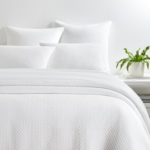 Crystal White Matelasse Coverlet Set