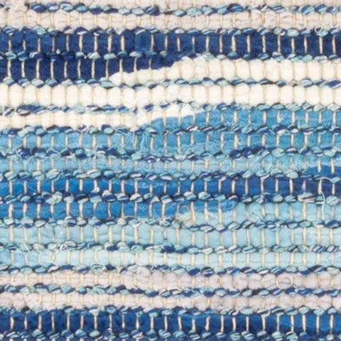 Dorothy Blue Handwoven Cotton Rug Swatch