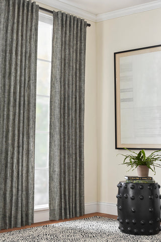 Greylock Black Curtain Panel