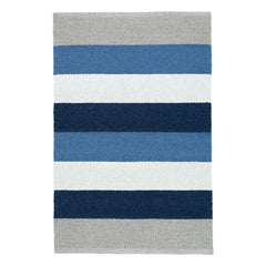 Ocean Stripe Handwoven Indoor/Outdoor Rug