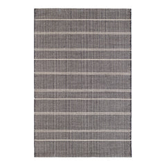 Samson Black Handwoven Indoor/Outdoor Rug