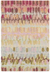 Paint Chip Hand Micro Hooked Wool Rug | Pastel