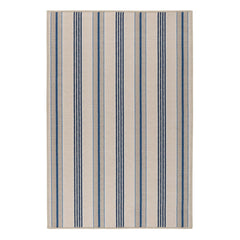 Nimes Ticking Neutral Machine Washable Rug