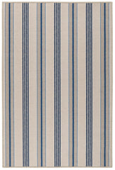 Nimes Ticking Machine Washable Rug | Neutral