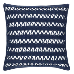 Lanyard Navy Indoor/Outdoor Decorative Pillow Cover