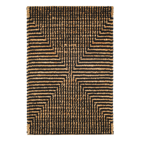 Kelan Black Handwoven Jute Rug