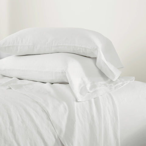 Luna Linen White Pillowcases