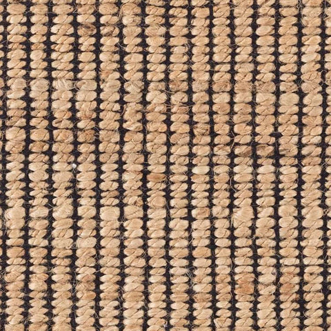 Gridwork Black Handwoven Jute Rug Swatch