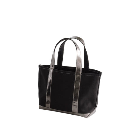 City Canvas Black/Pewter Tote Bag