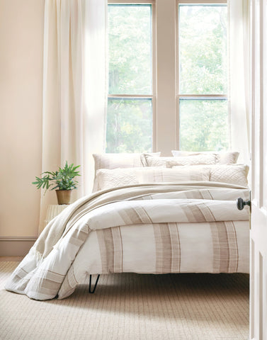 Napa Stripe Linen Natural Sham